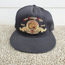 Vintage MGM Metro Goldwyn Mayer Trucker Hat AJD Mesh Snapback Made in USA