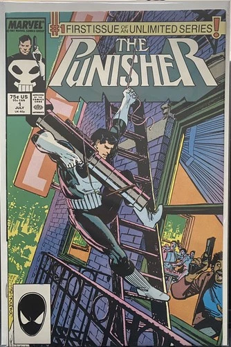 VINTAGE MARVEL COMICS 1987 PUNISHER DEBUT KEY ISSUE #1 HIGH GRADE FIRST PRINT