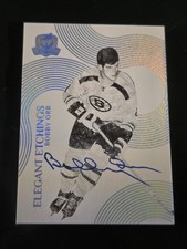 2024-25 Upper Deck The Cup Bobby Orr Elegant Etchings Auto EL-BO Bruins HOF