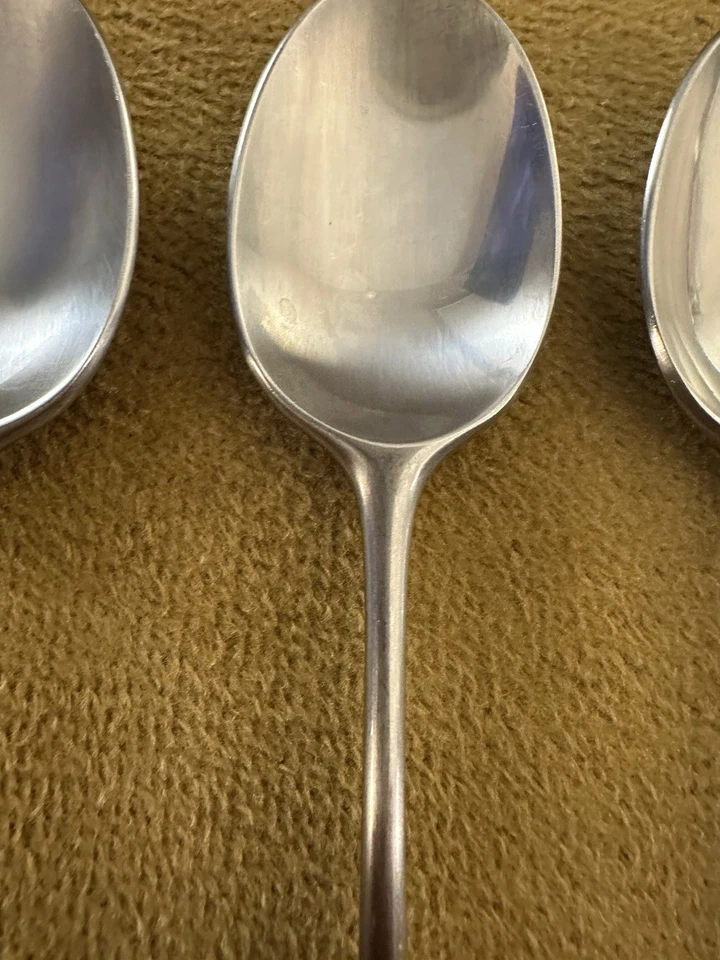 (3) ICED TEASPOONS Towle Lauffer Norway Palisander Stainless wood  MCM - Image 4 of 4