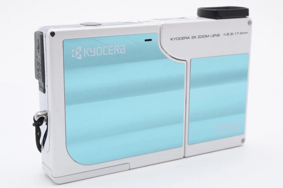 Kyocera Finecam SL400R 4.0MP Digital Camera Sky Blue w/Battery [Exc] #2475119 - Image 4 of 4