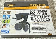 UZI Observation Device 300' Sound Collector & 8x Glass Monocular