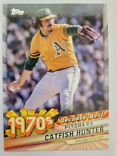 2020 Topps Series 1 Baseball DECADES' BEST DB-35 Catfish Hunter - Athletics