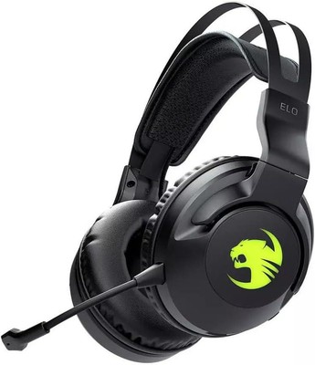 Roccat Elo 7.1 Air Wireless Surround Sound RGB PC Gaming Headset, Schwarz