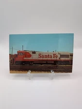 Oversized Postcard Vanishing Vistas Santa Fe Railroad U-28 CG #352 Locomotive