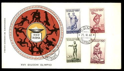Mayfairstamps Italy FDC 1960 Olympic Games Sculptures First Day Cover aaw_53001