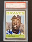 HANK AARON #300 1964 Topps Baseball PSA/DNA AUTO AUTHENTIC BRAVES