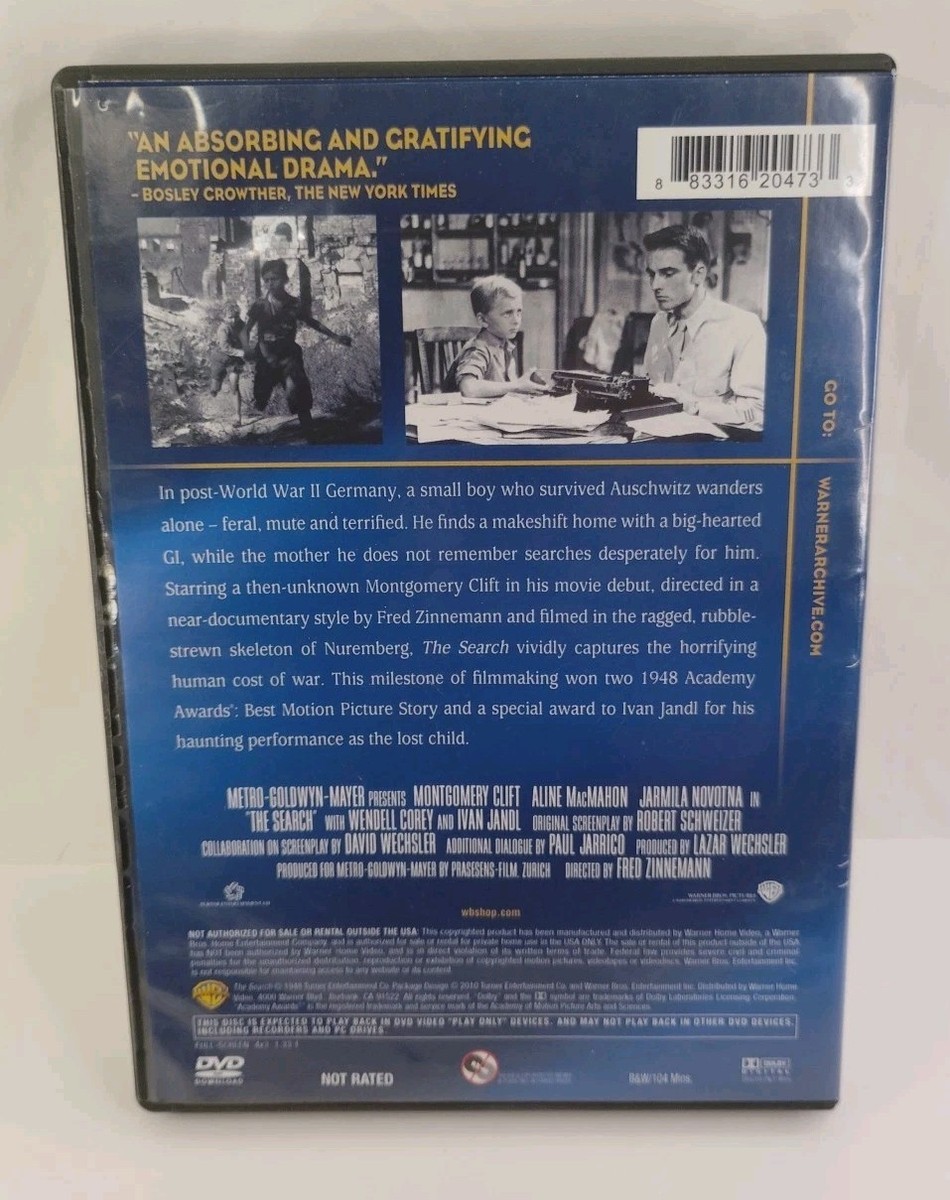 The Search [1948,DVD] Black & White, Full Frame, Mono Sound