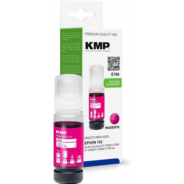 KMP E184 Magenta Tintenflasche Ersetzt Epson 102/T03R34-image