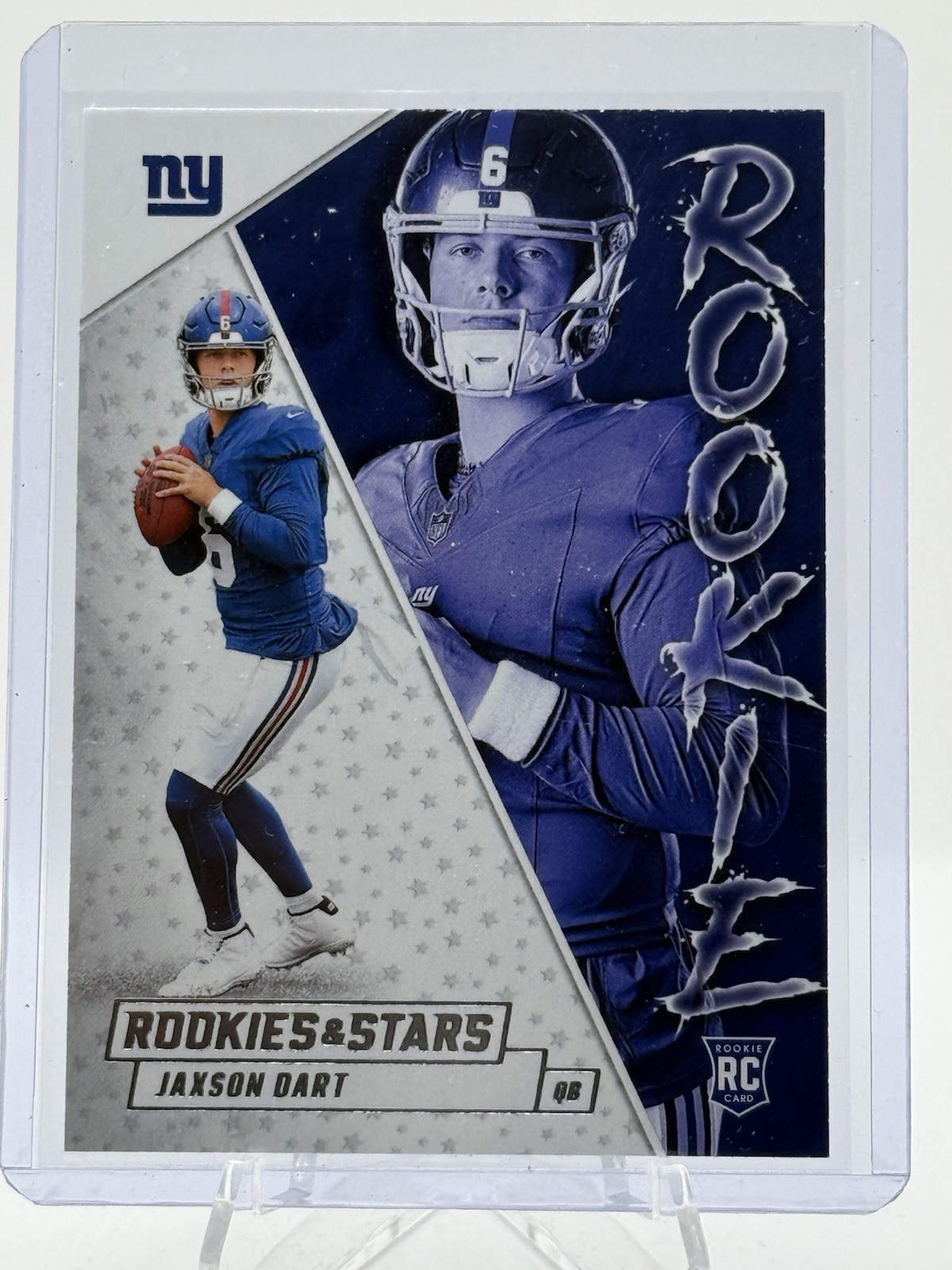 Jaxson Dart 2025 Panini Rookies & Stars Rookie Exclusive #10 Giants