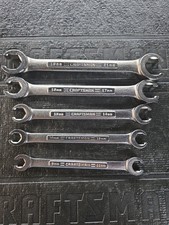 Sears Craftsman Usa 5pc Metric Flare Nut Line Wrench Set -va 9-17 19 21mm
