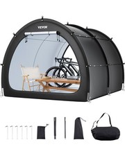 VEVOR Outdoor Bike Storage Tent Fan-Shaped Waterproof Bike Tent for 5+ Bikes