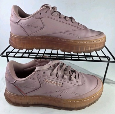 Womens Reebok Club C Double Geo Casual Shoes Smokey Rose/Pink Size 9
