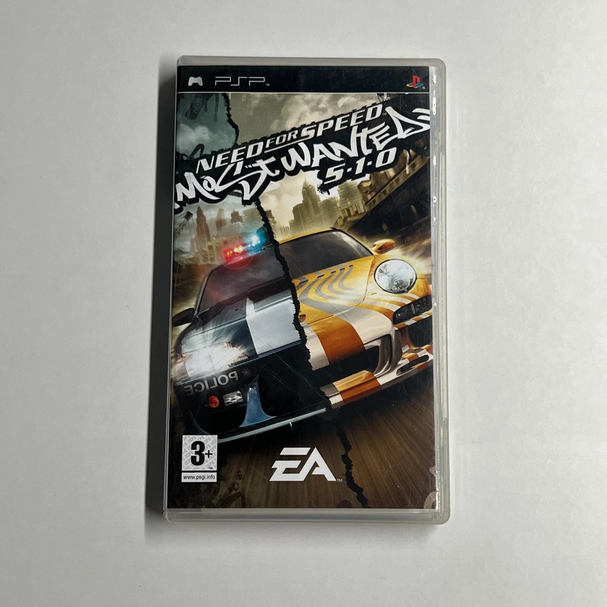 PSP NEED FOR Speed Most Wanted 5-1-0 jeu vidéo avec étui et manuel EUR