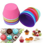 12 Silicone Cupcake Liner Reusable Baking Cups Muffin Liner Chocolate Candy Mold