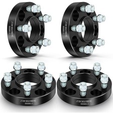 4x 1 Inch Wheel Spacers 5x114.3mm 14x1.5 Studs 70.5mm Hub For Mustang