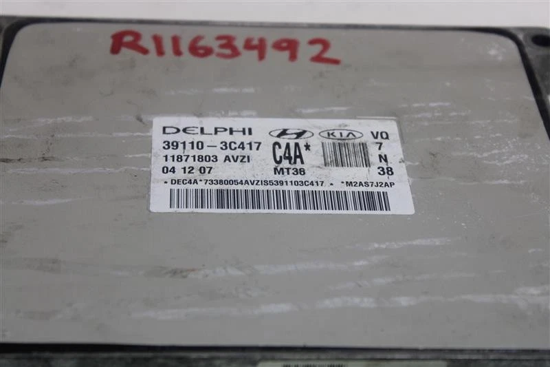 ECU ECM COMPUTER Entourage Sedona 2006 06 07 08 09 391103C417 1163492 - Изображение 2 из 4