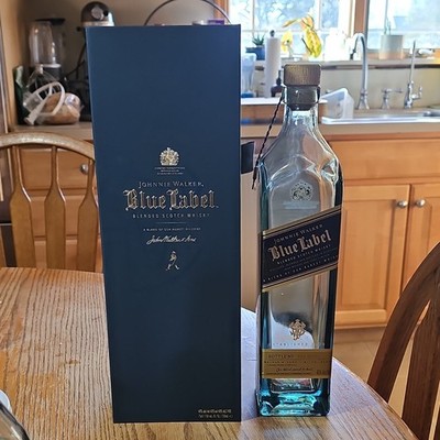 Johnnie Walker Blue Label Blended Scotch Whisky 750ml Bottle with Box
