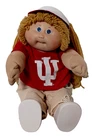 Cabbage Patch Doll Blonde Hair Blue Eyes,  I.U Fan Vintage 1985