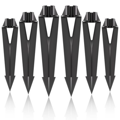 6 PCS Pathway Light Stake 1/2 NPT Female Thread 0.84 Inch ID HeavyDuty ABS