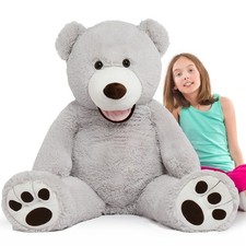 MorisMos Giant Teddy Bear with Big Footprints Big Teddy Bear Plush Stuffed bear