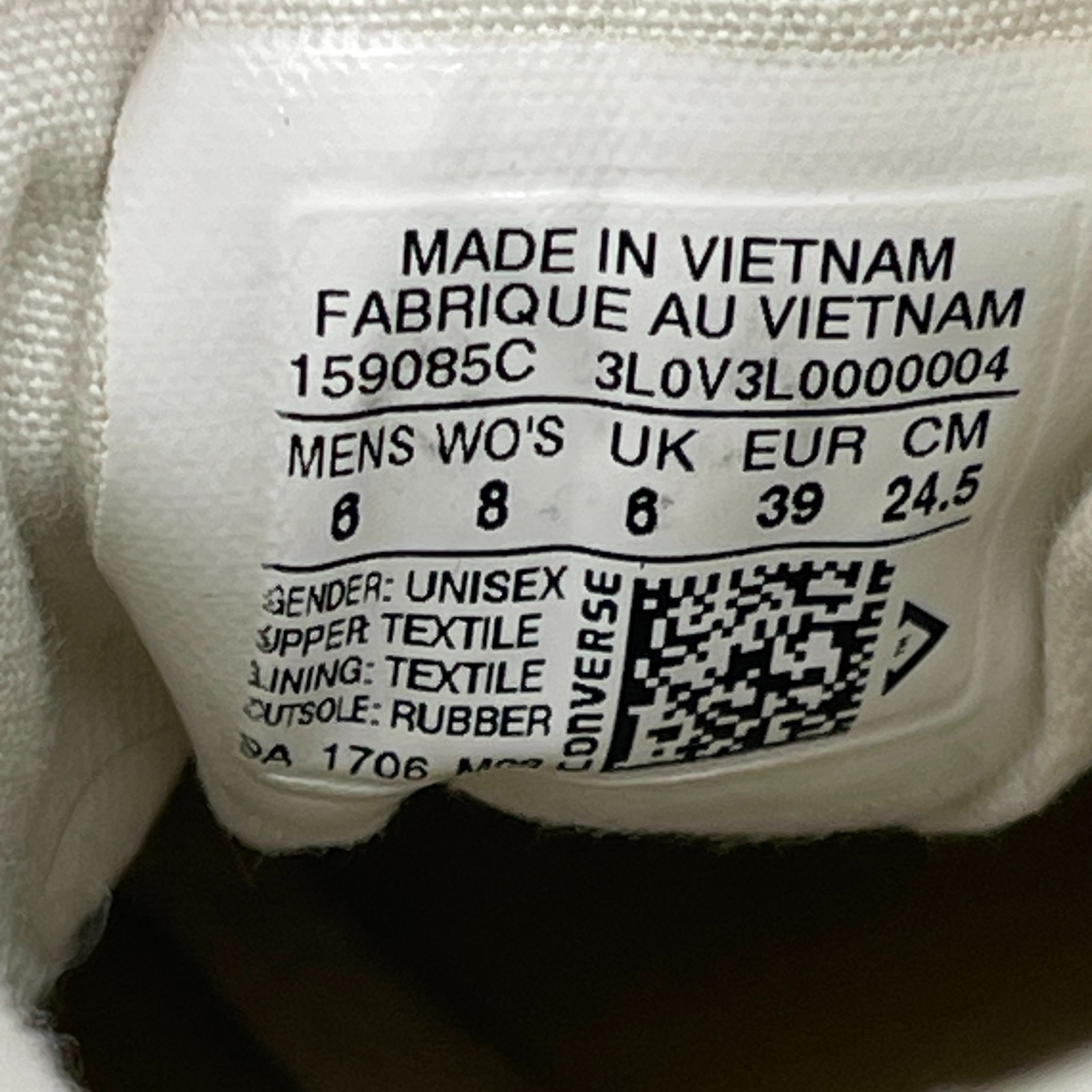 Converse All Star Chuck Taylor Ctas 70 Hi Shoes Womens Sz 8 Silver Casual Skate thumbnail 8