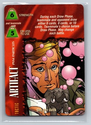 Pym Particles Artifact Tactic Marvel OverPower CCG One Per Deck Vintage Card