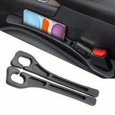 2 Pcs Car Seat Gap Filler Organizer Universal Console Catcher Seat Gap Filler