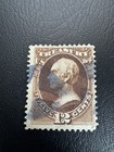 US Scott #O78 12 Cent Treasury Official Stamp- Used, Hinged (See Description!) — photo 1