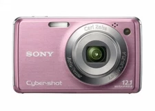 Sony Cyber-Shot DSC-W210 12.1MP CCD Vintage Digital Camera Pink