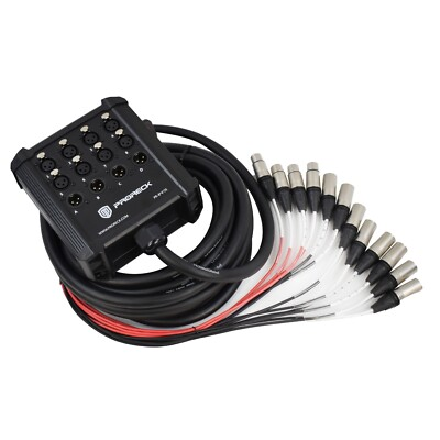 #ad Proreck Low Profile XLR Send Circuit Board Snake Cables 8*4 25 FT LONG $78.99