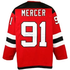 Dawson Mercer signed autographed jersey New Jersey Devils JSA COA