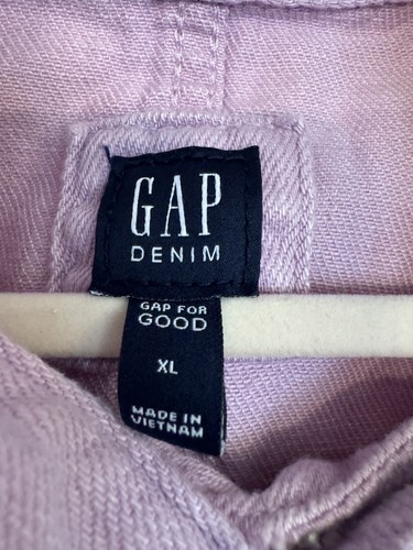 Gap girls size XL Lilac Jean Jacket - Picture 3 of 4
