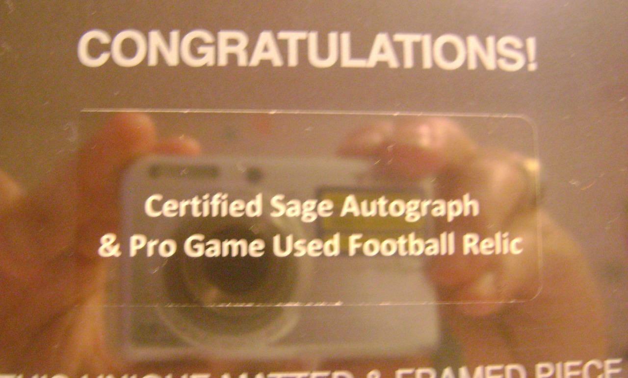 TODD GURLEY GAME USED FOOTBALL RELIC 1/1 AUTO BECKETT 10 THE BAR MEMENTOS 2018 view 8