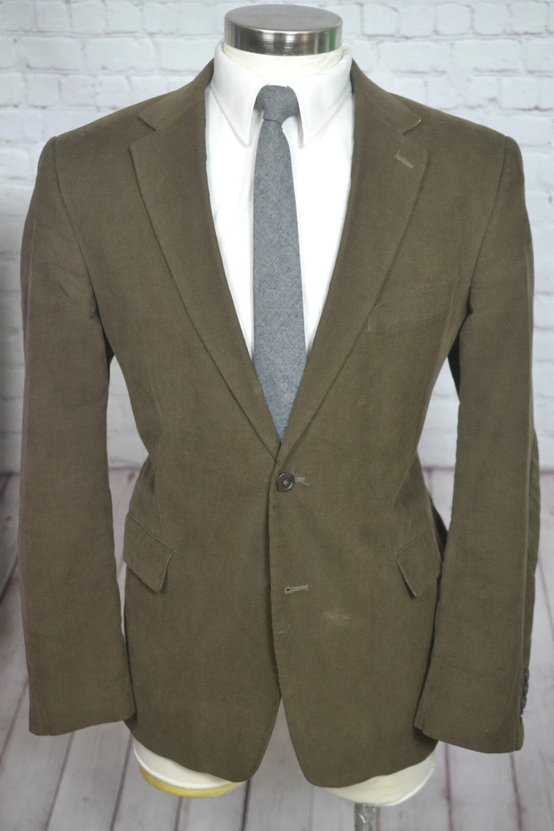 Stafford Mens Brown Classic COTTON CORDUROY Sport Coat Blazer