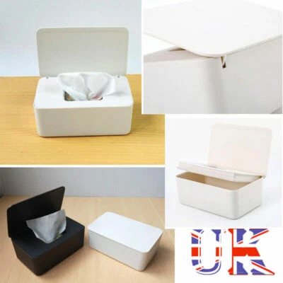 FANGKAI Tissue Box Holder Wet Wipes Dispenser Paper Storage Case With Lid Dustproof