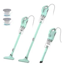 Corded Vacuum Cleaner, Stick Handheld Small Lightweight Electric Broom for Ca...