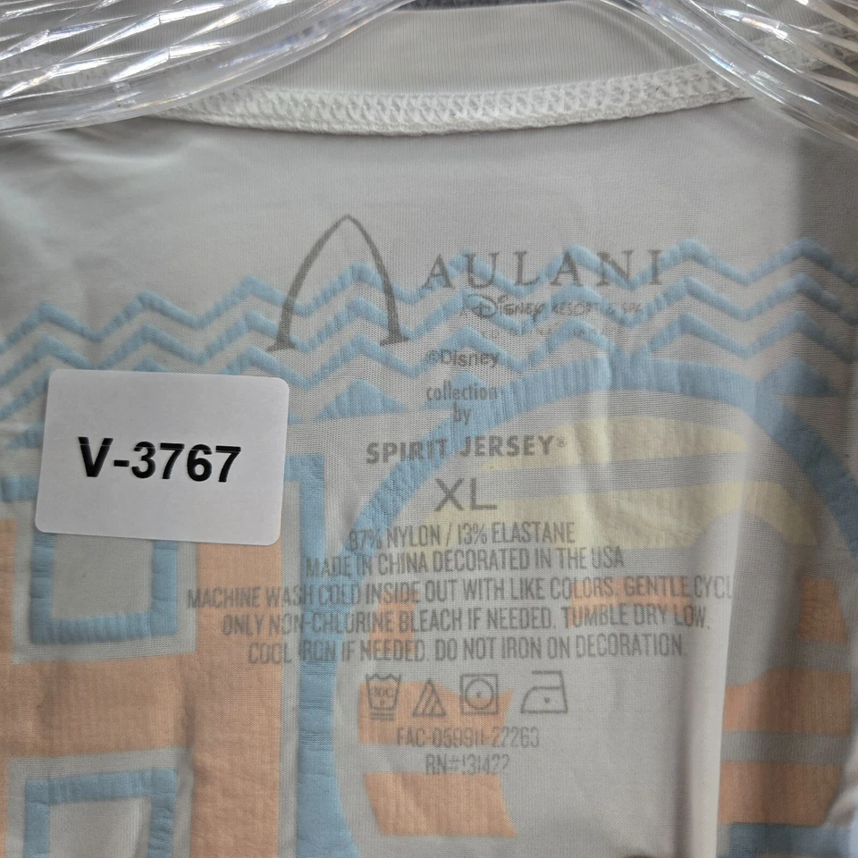 Disney x Aulani Boys T-Shirt XL White Spirit Jersey Aloha Mickey Mouse - Image 2 of 4