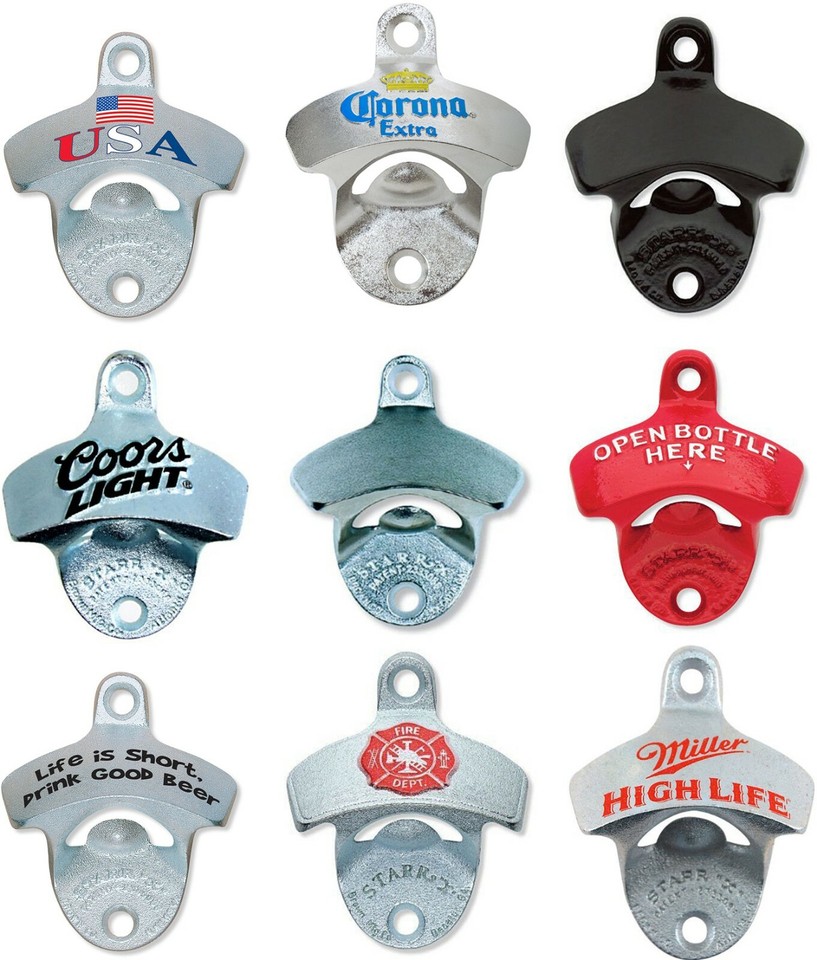 Wall Mount Bottle Opener - Beer opener - pick your style