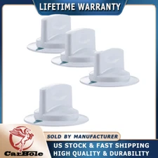 4x Dryer Timer Control Knob For GE Electric Hotpoint RCA WE1M652/AP3995164 White