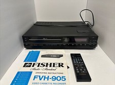 Vintage Fisher FVH-905 Studio Standard Video Cassette Recorder Remote Manual