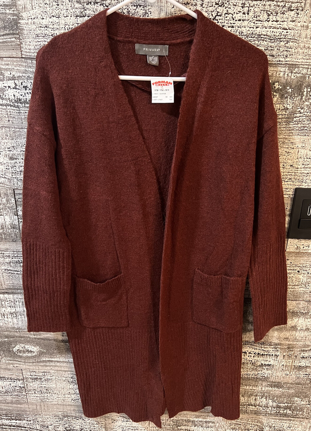 red cardigan primark
