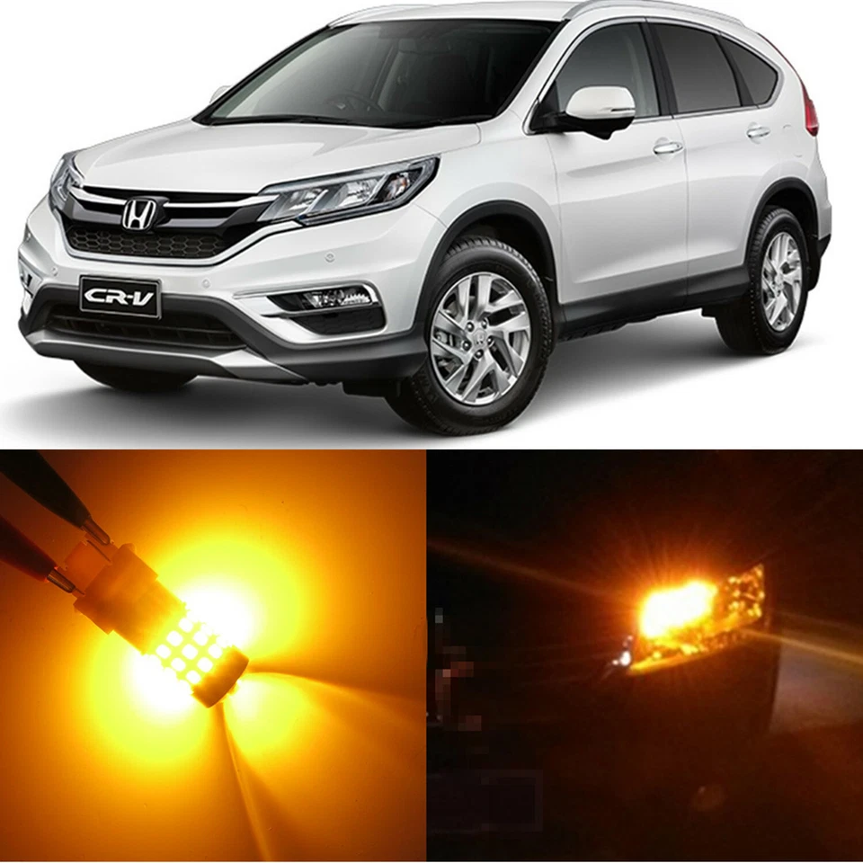 Bombilla LED trasera amarilla giratoria para Honda Accord 2013-2015 sedán exterior, juego plug Foto 2 de 4