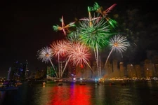Digital Image Picture Photo Pic Wallpaper Background A Fireworks Display  Sea