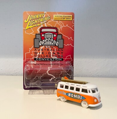 Johnny White Lightning VW Volkswagen Bus T1 Samba Orange Bondi Beach Surf Bulli