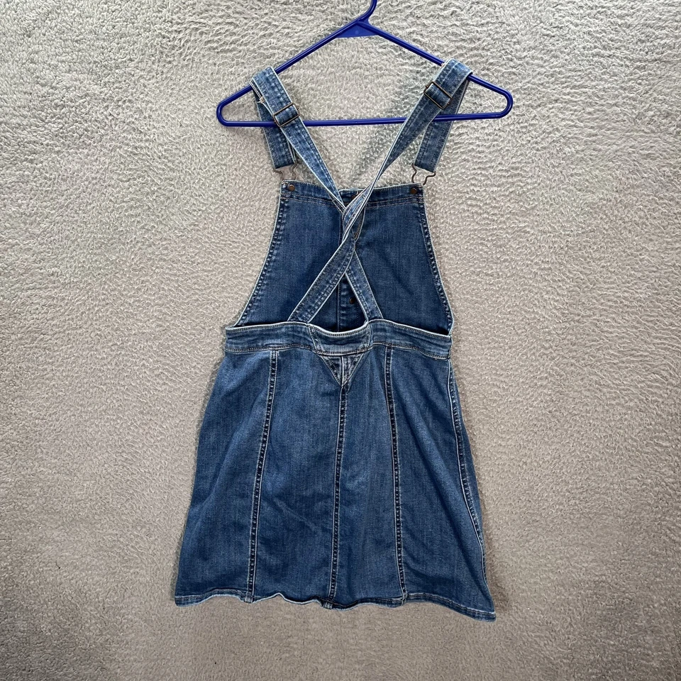 Falda American Eagle Niñas Mediana Azul Denim Súper Elastizada Preppy Escuela Y2K Foto 2 de 4