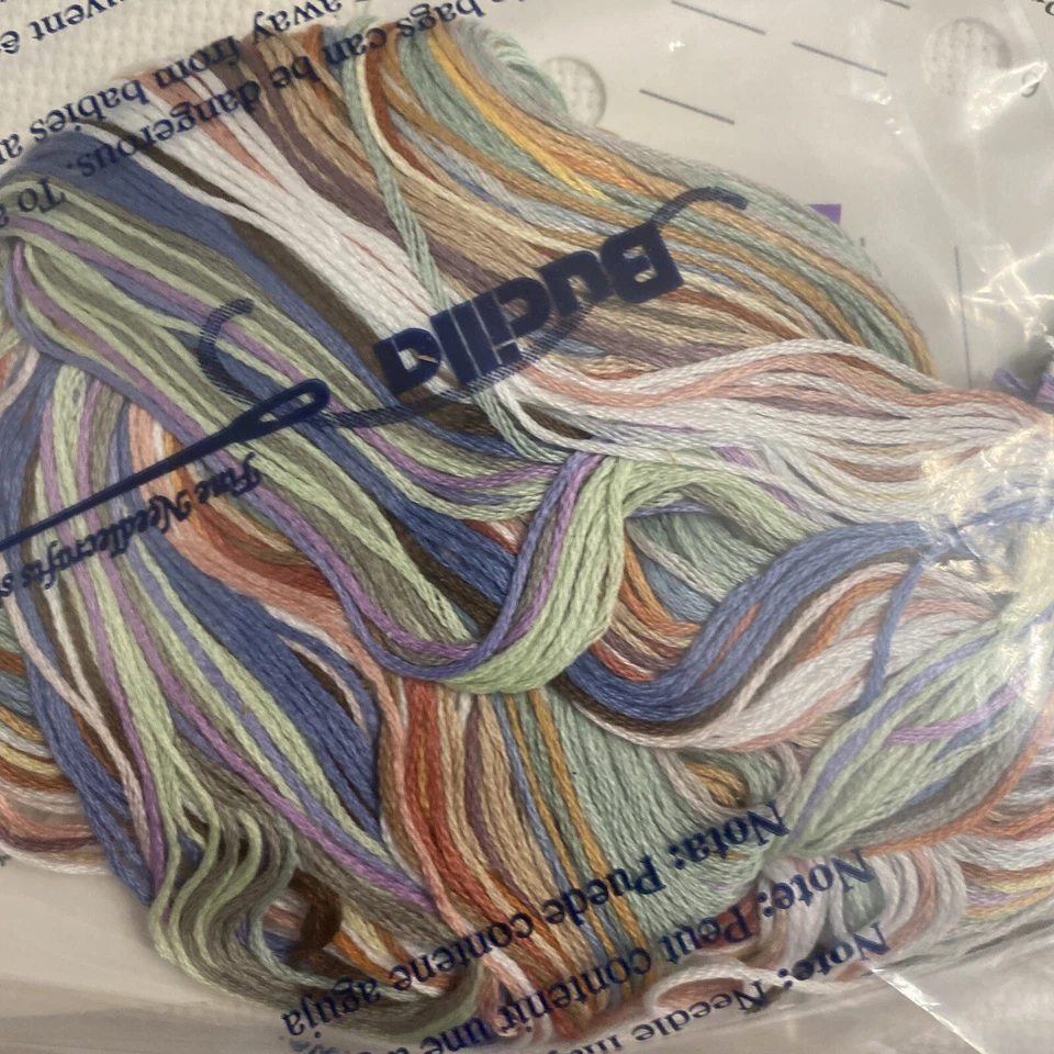 Bucilla Cross Stitch Kit TRANQUILITY 42433 Seashells Beach Unused No Needles - Image 3 of 4