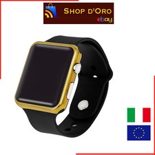 Orologio Unisex Impermeabile LED Digitale Sportivo Elegante Dorato HQ