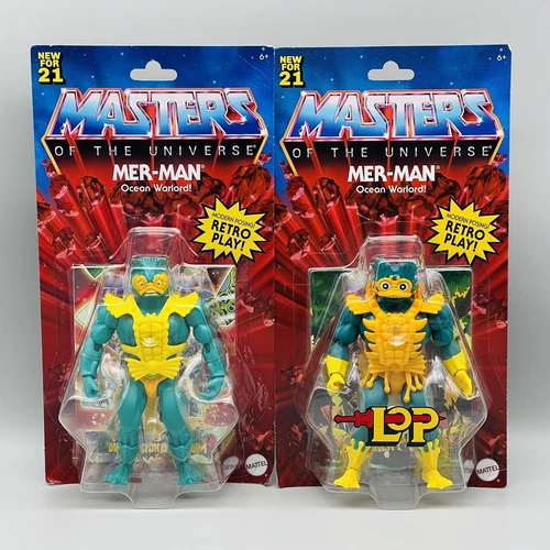 Masters of The Universe Origins Lot Of 2 Mer-Man Retro Play Action Figures