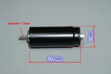 13mm Micro Mini Coreless Motor DC 12V Rotary Tattoo Stomatology Grinding machine